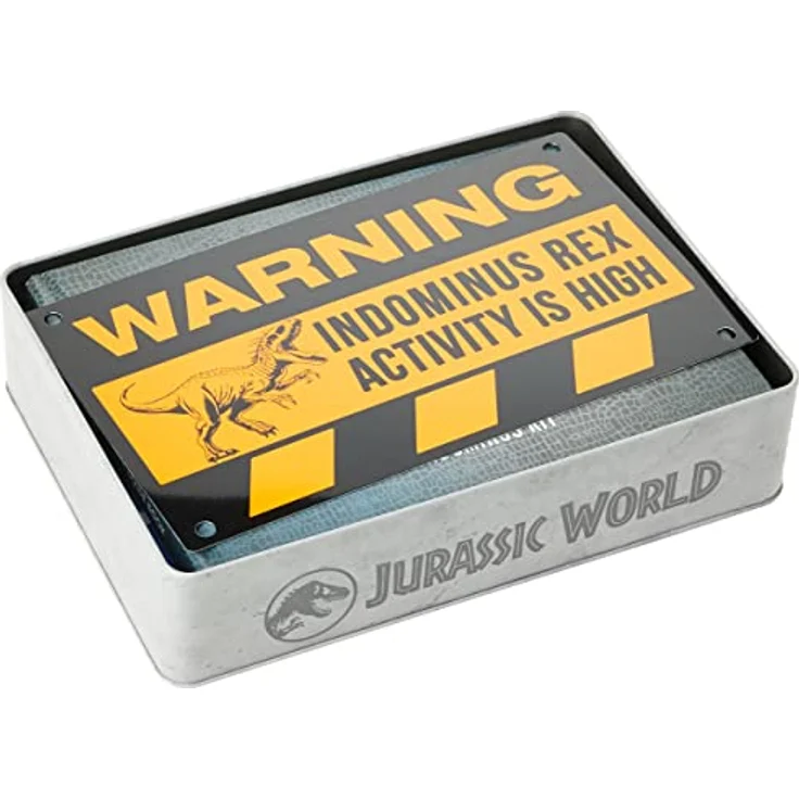 Doctor Collector Jurassic World - Indominus Kit - Experimentierkasten in Metallbox XL mit Official Guide, VIP Pass und Metallschild – Bild 4
