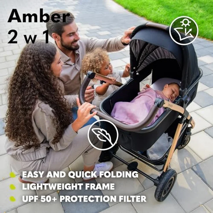 Lionelo AMBER 2IN1 Kinderwagen, vielseitig einsetzbar und hochwertig verarbeitet – Bild 7