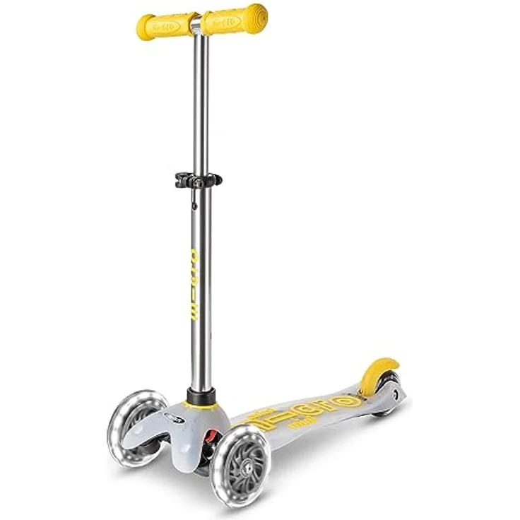 MICRO Mini micro Deluxe Flux LED | Das ORIGINAL | Kinderroller ab 2 Jahren | Inklusive LED Rollen | Transparentes Design, stylische Farbe – Bild 1