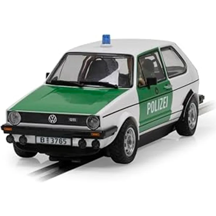 Scalextric Volkswagen Golf MK1 - Polizei, Maßstab 1:32, detailgetreues Modell für Rennbahn-Enthusiasten und Sammler