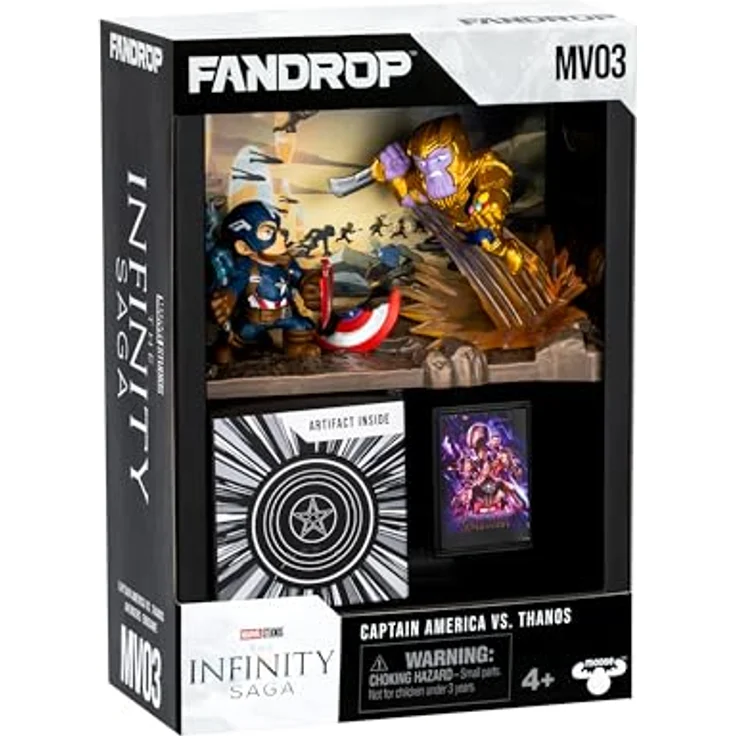 FANDROP MV03, Marvel Studios Avengers Endgame Diorama Captain America VS. Thanos, mit einzigartigen Artefakten und detailliertem Szenenmarker, Sammelfigur – Bild 1