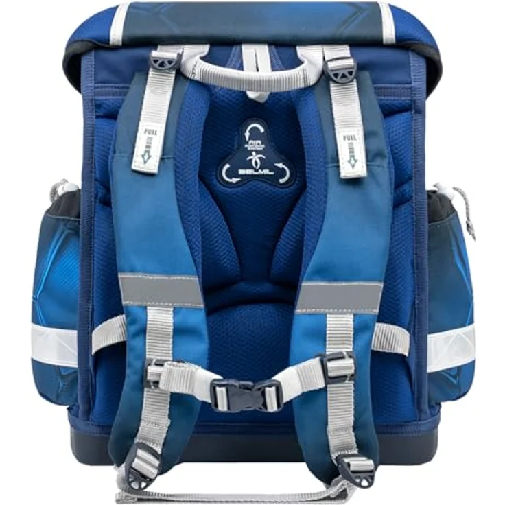Belmil Schulranzen "Classy" 2025, Fußball Design, 4tlg. Set für Jungen, Ergonomisch, Leichtgewicht, Reflektierende Elemente – Bild 6