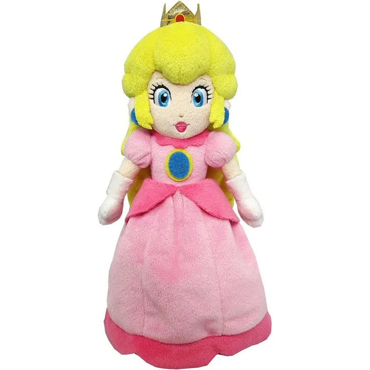 Together+ Plüschfigur Prinzessin Peach, kuschelweiche Nintendo-Lizenz, hochwertiger Plüsch