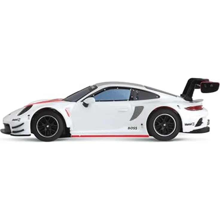 Carrera Hybrid White Lightning, Porsche 911 GT3 R Rexy, Maßstab 1:50, Front- und Rücklichter, Bis zu 30 Minuten Rennaction, USB-C-Aufladung in 20 Minuten – Bild 4