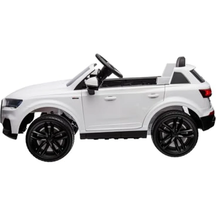 schnaeppchenmeile-online Elektro-Kinderauto Audi Q7, 2 Motoren, LED-Beleuchtung, Fernbedienung, Audio Modul, weiß – Bild 11