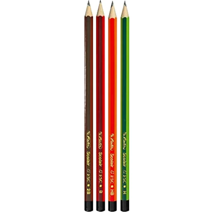 herlitz Bleistifte Holz HB B 2B FSC Mine – Bild 3