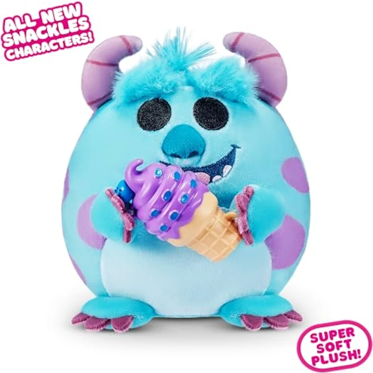Snackles 12-cm Disney Charakter Plüsch von ZURU, Weiches Spielzeugplüschtier mit einzigartiger Persönlichkeit und Snack-Zubehör, limitierte Edition – Bild 4