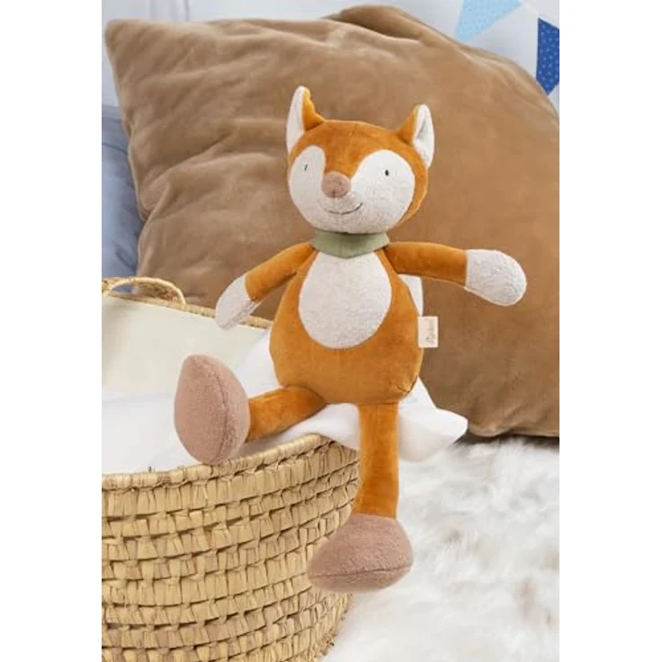 Sigikid Kuscheltier Vanilla, Fuchs mit Halstuch, 32 cm, recycelte Polyesterwatte, waschbar bei 30 °C – Bild 3
