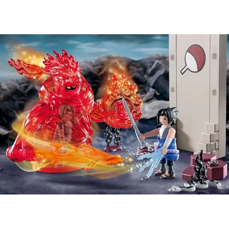 PLAYMOBIL 70666 Sasuke vs. Itachi Spielset, Ninja-Action mit beweglichem Susano'o und abnehmbaren Zubehör, Mehrfarbig – Bild 2