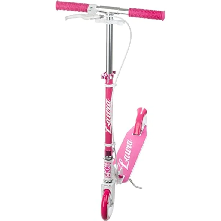 RAVEN Laura Tretroller Kickscooter für Kinder, klappbar, höhenverstellbar, mit Handbremse und Tragegurt, 145mm Räder – Bild 5