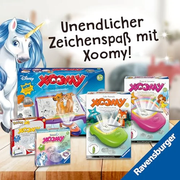 Ravensburger Xoomy Maxi Disney Classics und Prinzessinnen, Malvorlagen-Set mit XXL Lichttisch, LED-Zoomlampe, 72 Motivfolien und 10 Themenblättern, ab 6 Jahren – Bild 6