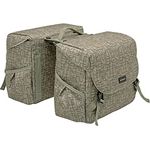 New Looxs Mondi Joy Double MIK Doppeltasche, Ivy Walnut, 38 Liter - Wasserabweisende Kinderfahrradtasche