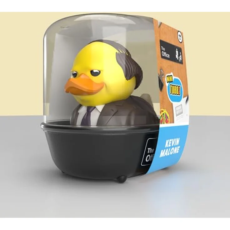 TUBBZ Mini: The Office - Kevin Malone als Cosplay-Gummiente Vinyl-Figur, 5 cm, in Mini-Badewanne – Bild 2