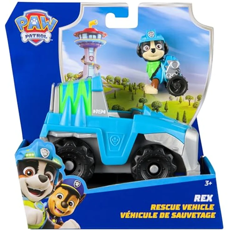 Spin Master PAW Patrol Spielzeug-Auto Rex, Geländefahrzeug aus recyceltem Material, ca. 7 cm mit Rampe – Bild 11