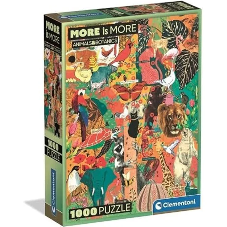 Clementoni Puzzle More Is More - Animal & Botanics, 1000 Teile 2D Puzzle mit lebendigen Tier- und Pflanzenmotiven – Bild 3