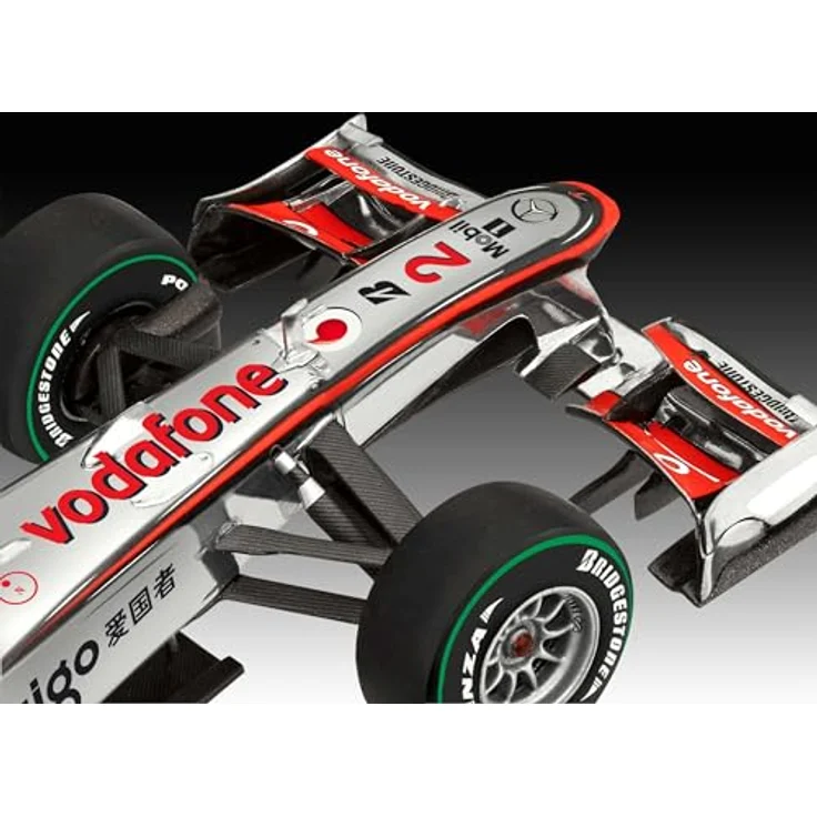 Revell® Modellbausatz McLaren Mercedes MP4-25 Lewis Hamilton, Formel-1-Rennwagen, Maßstab 1:24, 103 Teile, detaillierter Motor, Abziehbilder für Grand-Prix-Rennen – Bild 3