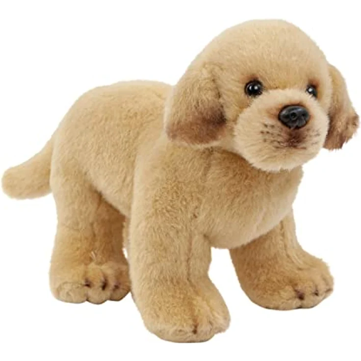 Teddys Rothenburg Labrador 20 cm stehend, blonder Plüschhund, kuschelweiches Kuscheltier, maschinenwaschbar bis 30°C – Bild 1