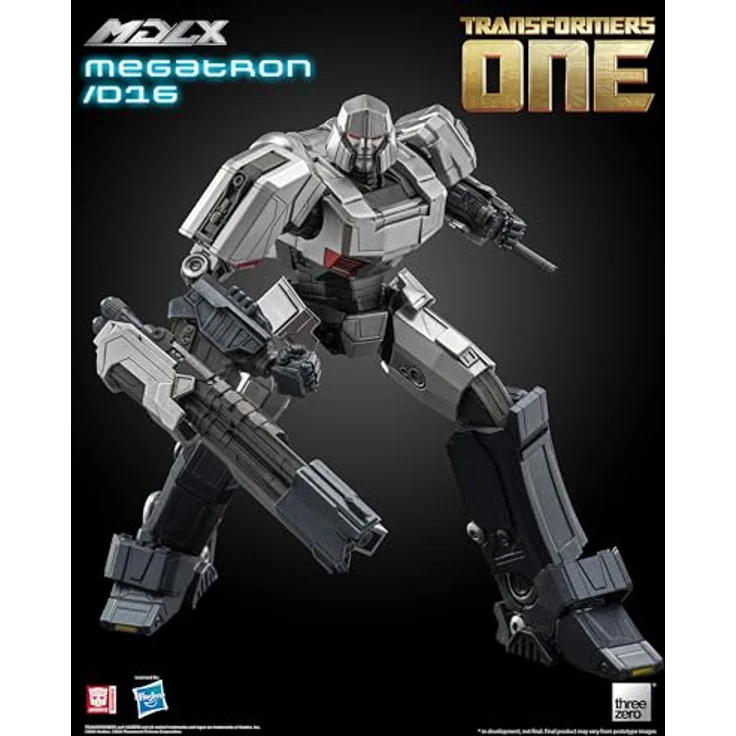 threezero Transformers One: Megatron/D16 MDLX Actionfigur mit 46 Gelenkpunkten, metallischen Brust- und Schulterteilen, Laser Blaster und Fusion Cannon, 16,1 cm hoch – Bild 2