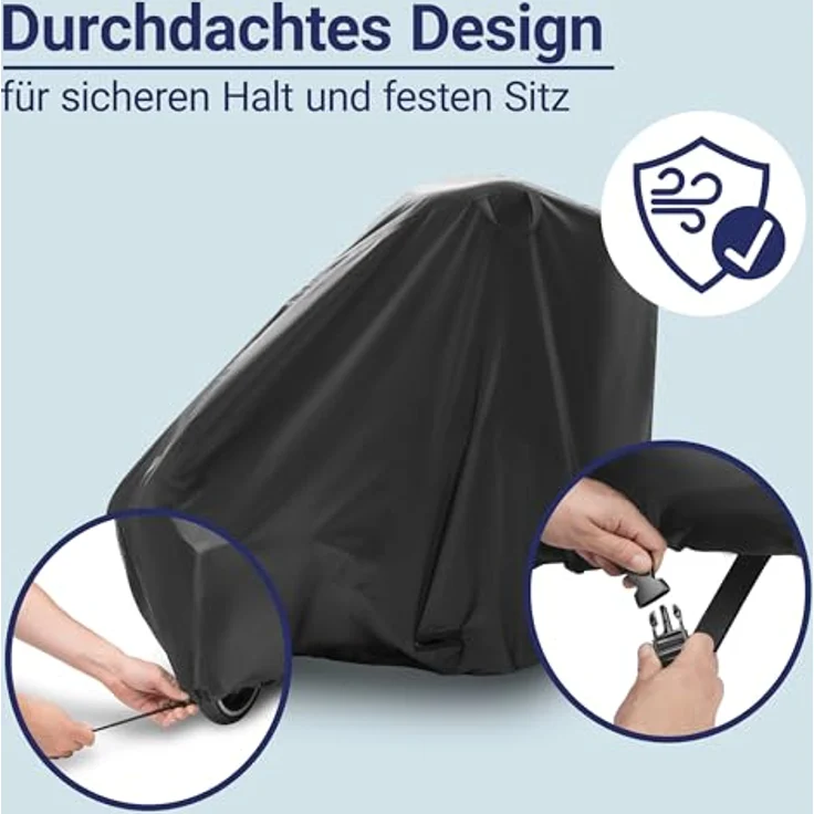 Zamboo Faltgarage für Fahrradanhänger, Wetter- und Schmutzschutz mit integriertem Diebstahlschutz – Bild 4
