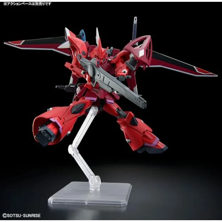 Bandai Action Figur GELGOOG MENACE (LUNAMARIA HAWKE CUSTOM), bewegliche Bausatzfigur mit Seed Action System und Beam Naginata – Bild 6
