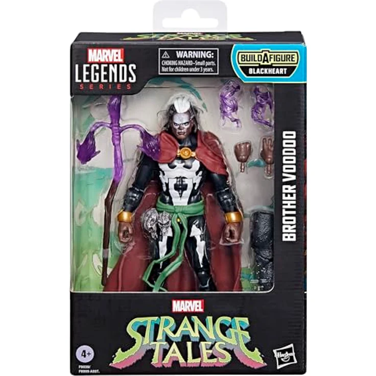 Marvel Legends Series Strange Tales Bruder Voodoo Action-Figur, 15 cm mit 5 Accessoires und Build-A-Figure Element (Blackheart) – Bild 2