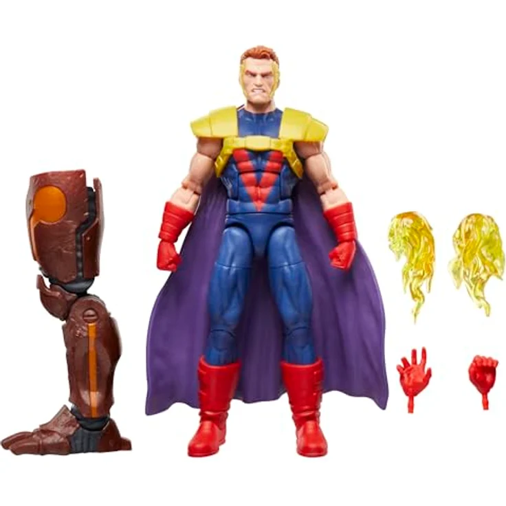 Marvel Legends Series Fabian Cortez Action-Figur, 15 cm beweglich mit 4 Accessoires und Build-A-Figure Element, von den X-Men Comics inspiriert – Bild 1