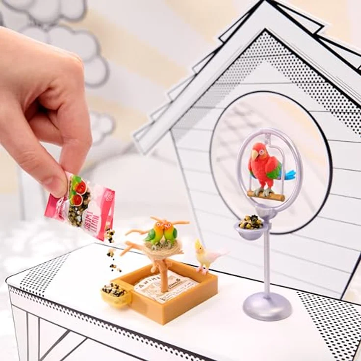 MGA ENTERTAINMENT MGA's Miniverse Kreativset - Make It Mini Animals mit 12 verschiedenen Tieren und UV-härtendem Zubehör, sortierte Lieferung – Bild 4