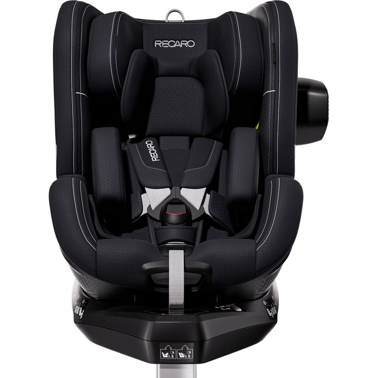 Recaro Reboarder-Kindersitz Toron 1, 360° drehbar von Geburt bis 4 Jahre, Isofix-Basis, Fresh Black