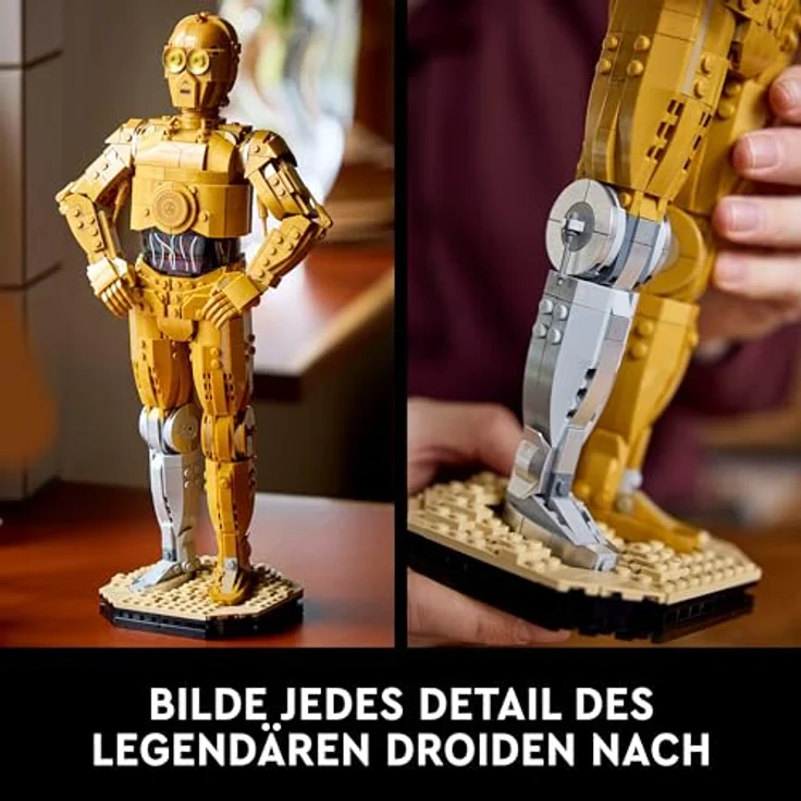 LEGO® Konstruktionsspielsteine C-3PO™ (75398), LEGO Star Wars TM, (1138 St), Made in Europe – Bild 6