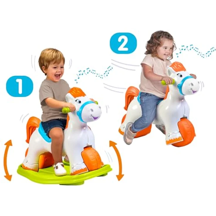 Feber Interactive Schaukelpferd 2-in-1, Lauf- und Rutschauto für Kinder ab 1 Jahr, robust und motorikfördernd – Bild 6