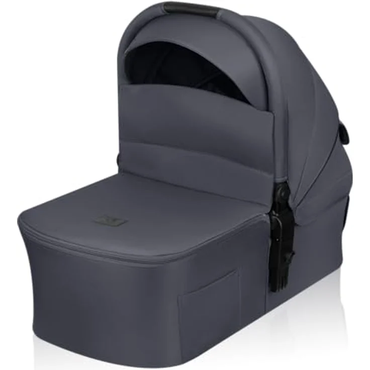 Lionelo AMBER PLUS 3-in-1 Kinderwagen, Geländeräder, XXL-Verdeck, blau – Bild 4