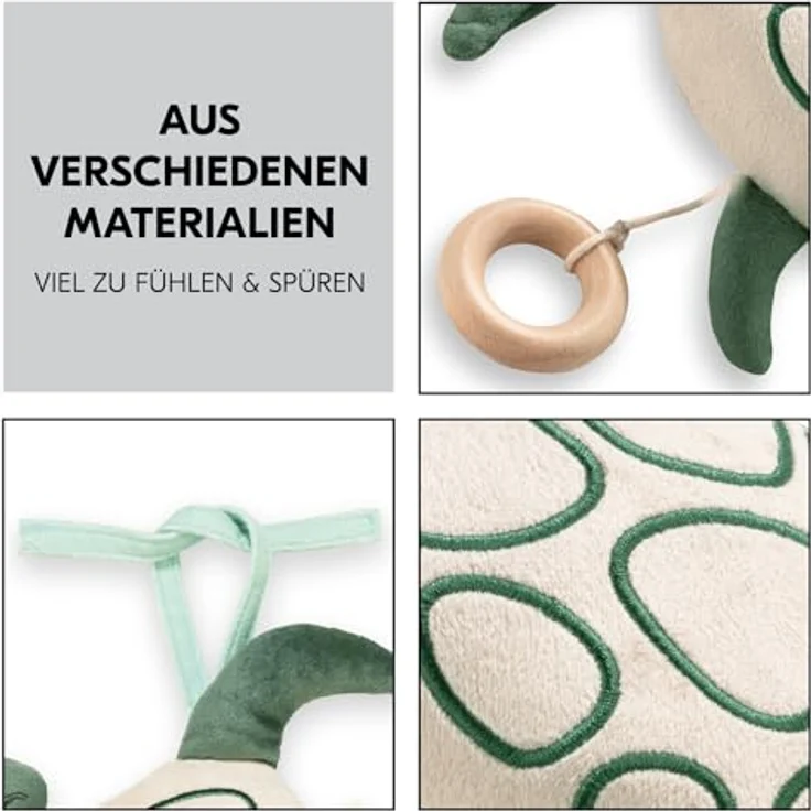 Hauck Spieluhr Cuddle N Sleep, Turtle Spieluhr mit mechanischem Spielwerk und Waschbarkeit – Bild 6