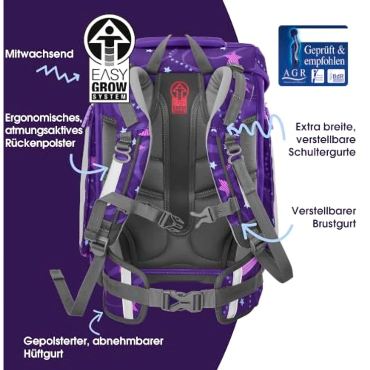 Step by Step Schulranzen SPACE Schulranzen-Set, Mehrfarbig mit praktischem Design und ausreichend Stauraum – Bild 4