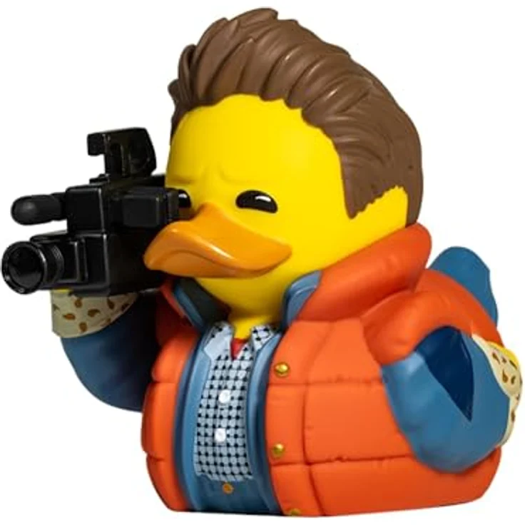 TUBBZ Box-Ausgabe Marty McFly Sammler-Vinyl-Gummiente Figur - Offizielles Zurück in die Zukunft Merchandise - Fernsehen, Filme & Videospiele, hochdetailliert, 9 cm, Display-Box, Zurück in die Zukunft inspirierte Grafiken – Bild 1