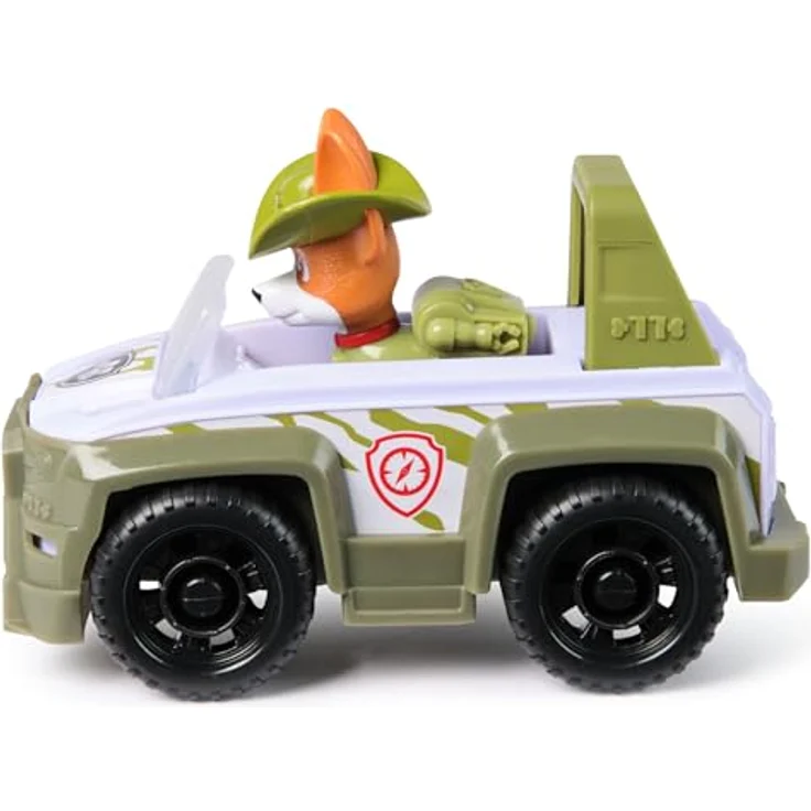 Spin Master PAW Patrol Spielzeug-Auto Tracker, Dschungel-Jeep aus recyceltem Material mit Spielfigur, ca. 7 cm – Bild 6