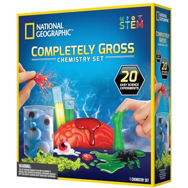 National Geographic Komplett grob Chemie Set, Experimentierkasten mit 10 lustigen Experimenten zur Wissenschaftserkundung – Bild 2