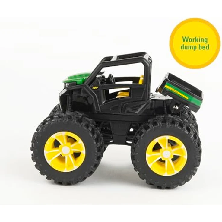 JOHN DEERE Monster Treads Rev and Roar Semi Playset, Monster Truck Spielzeug mit Geräuscheffekt, abnehmbarem Anhänger und Mini Gator, für Kinder ab 3 Jahren – Bild 3