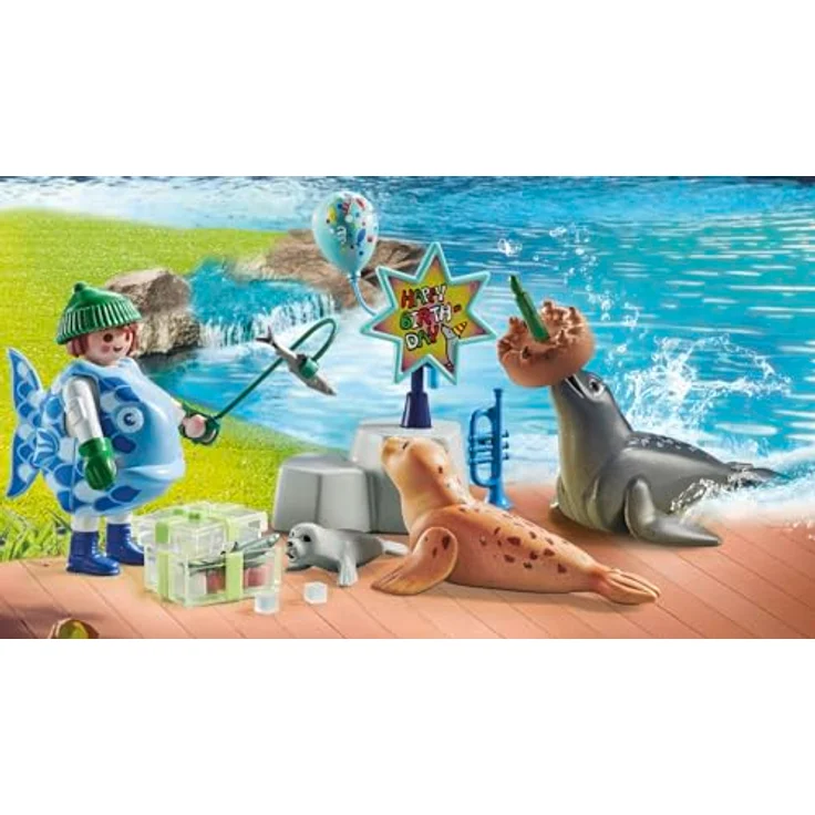 Playmobil® Konstruktions-Spielset Tierfütterung (71448), My Life, (39 St) – Bild 4