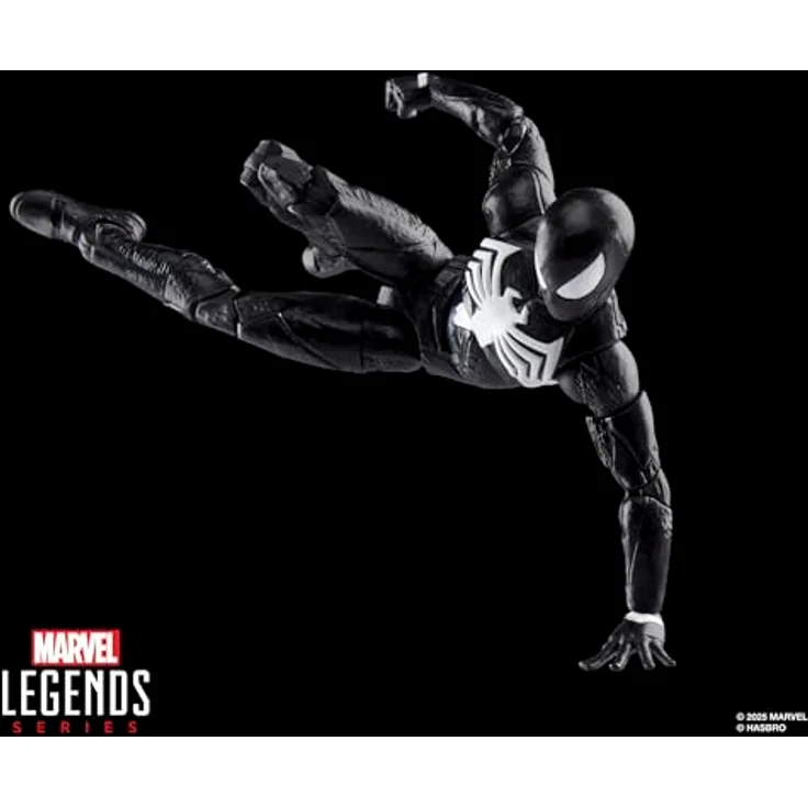 Marvel Legends Series Gamerverse Peter Parker, Schwarzer Anzug Spider-Man Action-Figur, 15 cm mit 5 Accessoires und über 20 Bewegungspunkten – Bild 4