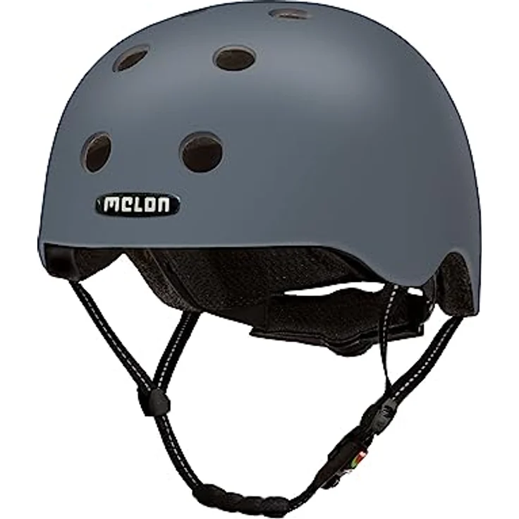 Melon Fahrradhelm »Chicago« für Damen, Herren und Kinder in Dunkelgrau | Leichter & sicherer urbaner Cityhelm mit Magnetverschluss, individuell anpassbar | Größe XXS-S (46-52 cm) – Bild 1