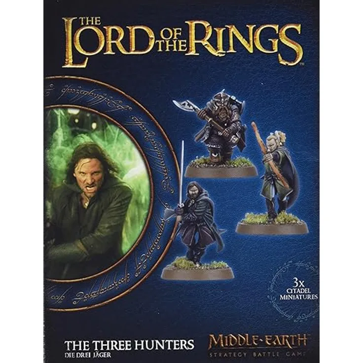 Games Workshop Warhammer Middle Earth - Les Trois Chasseurs, Brettspiel aus Kunststoff zur Förderung der motorischen Fähigkeiten und Fantasie