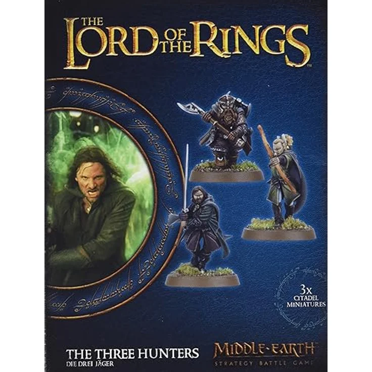 Games Workshop Warhammer Middle Earth - Les Trois Chasseurs, Brettspiel aus Kunststoff zur Förderung der motorischen Fähigkeiten und Fantasie – Bild 1