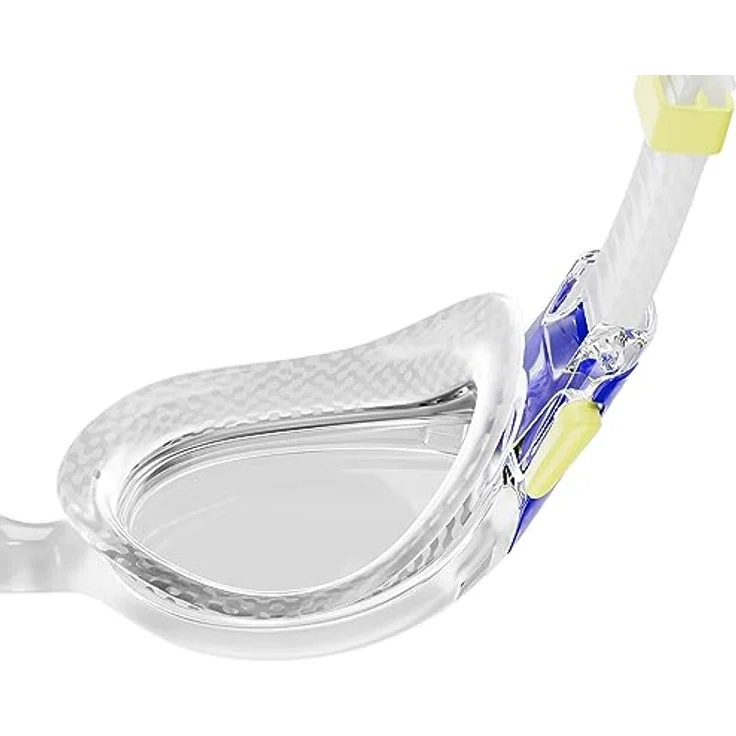 Speedo Unisex Kinder Biofuse 2.0 Schwimmbrille, Transparent/Echtes Kobaltblau/Zitronenniesel, One Size – Bild 3