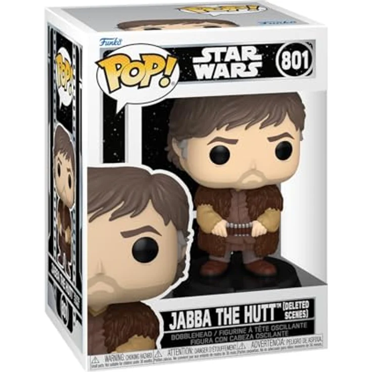 Funko Star Wars Deleted Scenes - Jabba The Hutt Vinyl Figur 801 None Pop! Standard, langlebige Sammelfigur für Fans – Bild 1