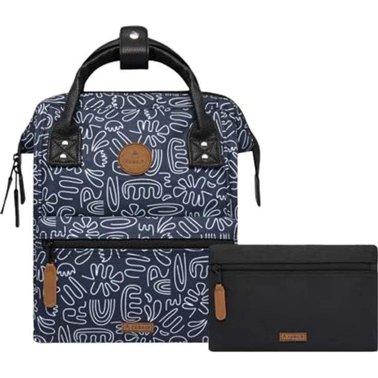 Cabaia Adventurer All Over Small Kinderrucksack, 32 cm, schwarz, 100% Nylon, 23 cm x 13 cm x 32 cm
