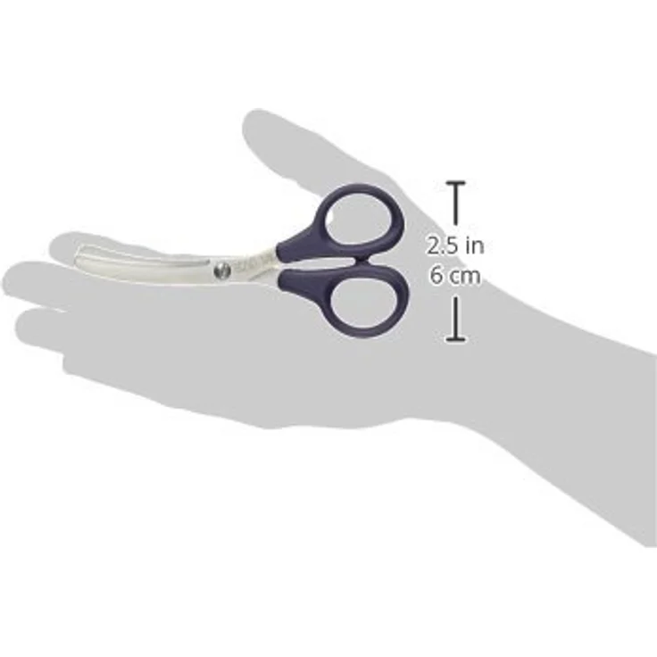 Prym Professional Stoffschere gebogen 5 1/4'' (13,5 cm), Edelstahl, für Rechts- und Linkshänder, Blau – Bild 3