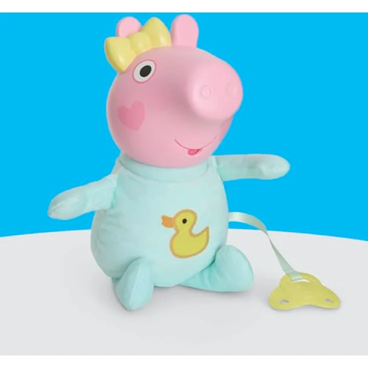 Hasbro Peppa Pig Oinks & Snuggles Evie, Interaktive Kuschelpuppe mit über 20 Soundeffekten und Zubehör – Bild 10
