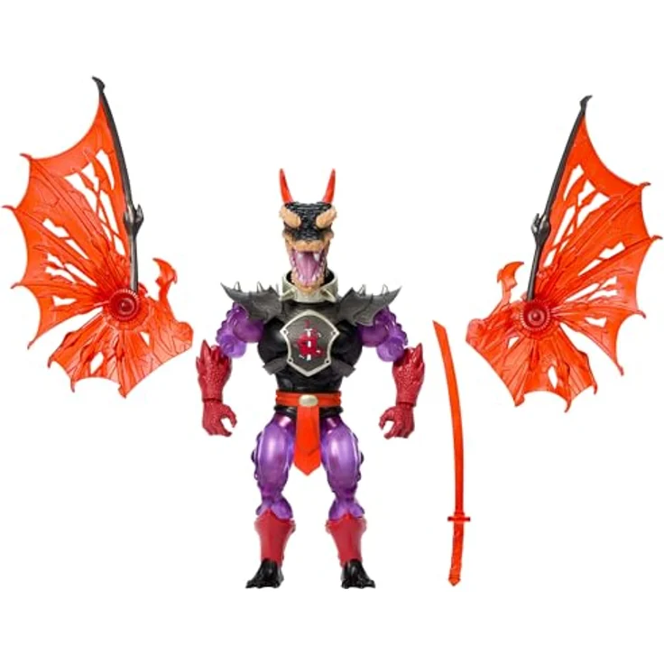 Mattel Masters of the Universe Turtles of Grayskull Mutated Ninjor Figur, 14 cm, detailreiche Actionfigur mit Zubehör – Bild 1