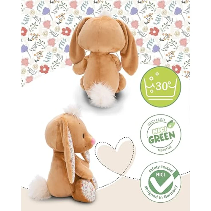 NICI Kuscheltier Hase 50cm beige - Stofftier aus weichem Plüsch, niedliches Plüschtier zum Kuscheln und Spielen, für Kinder & Erwachsene, tolle Geschenkidee – Bild 4