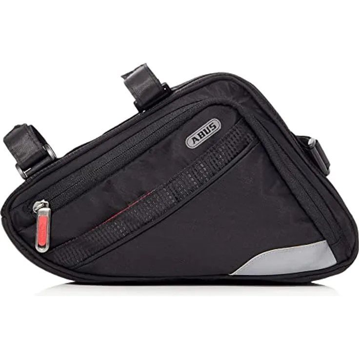 ABUS Fahrradtasche Oryde ST 2250 - Rahmentasche mit Klettband - wasserabweisendes Material - Schwarz